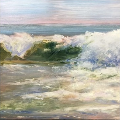 Water and waves painting